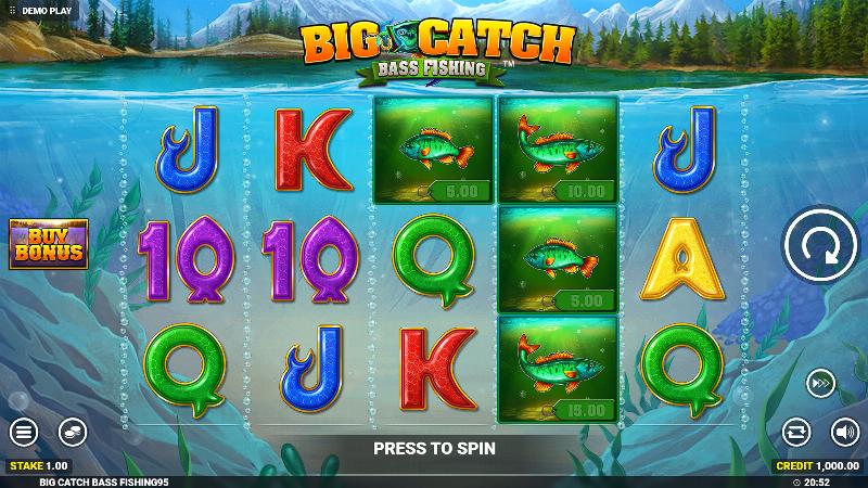 Big Catch Bass Fishing slot game artwork