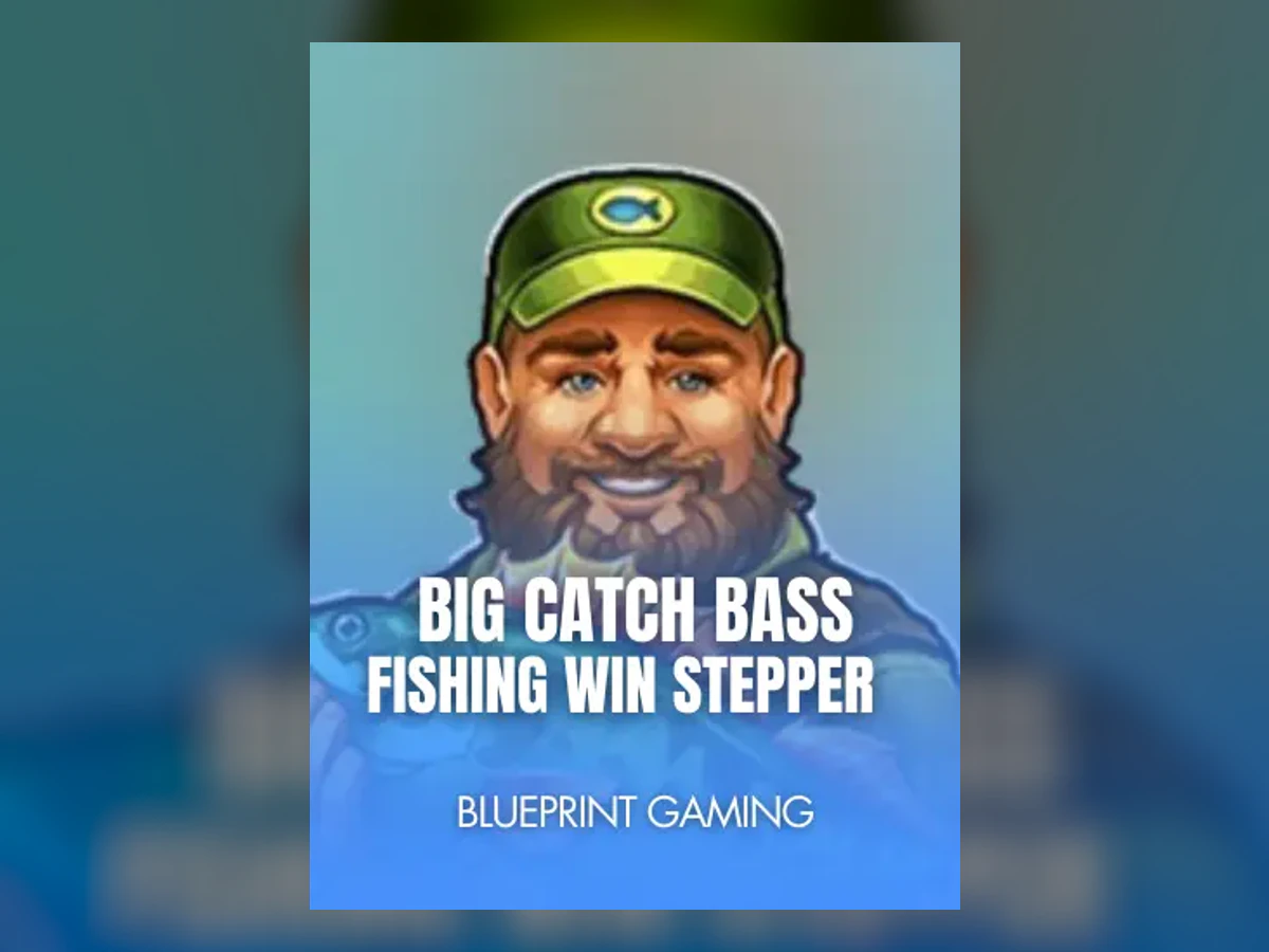 Big Catch Bass Fishing Win Stepper slot game artwork