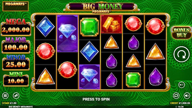 Big Money Megaways slot game artwork