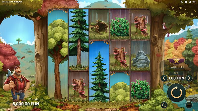 Big Stack Lumberjack slot game artwork