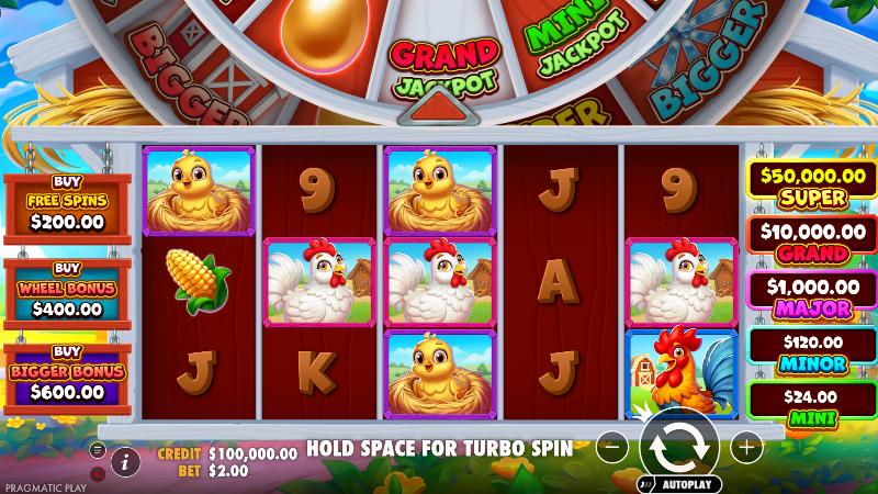 Bigger Barn House Bonanza slot game artwork