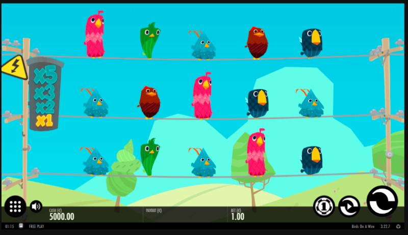 Birds On A Wire slot game artwork