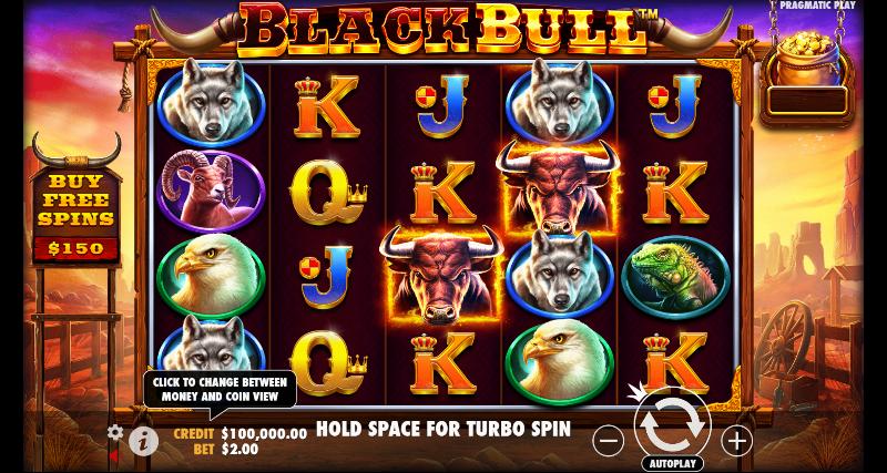 Black Bull slot game artwork