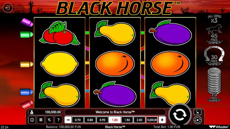 Black Horse slot game artwork