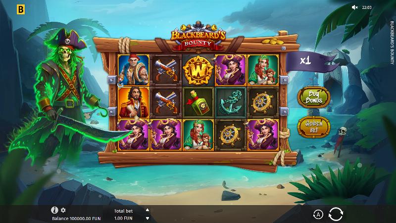 Blackbeard’s Bounty (Bgaming) slot game artwork