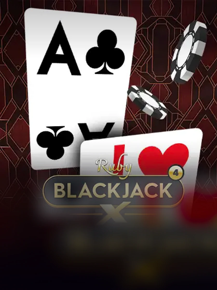 Blackjack X 4 - Ruby slot game artwork