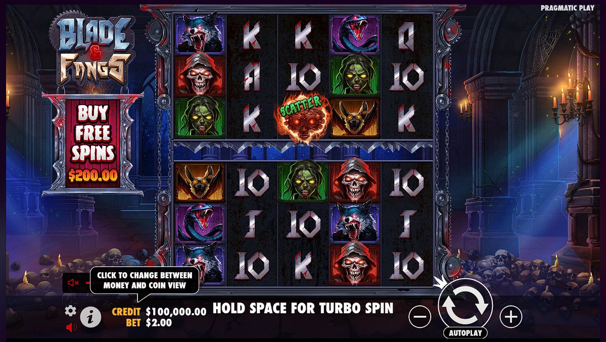 Blade & Fangs slot game artwork