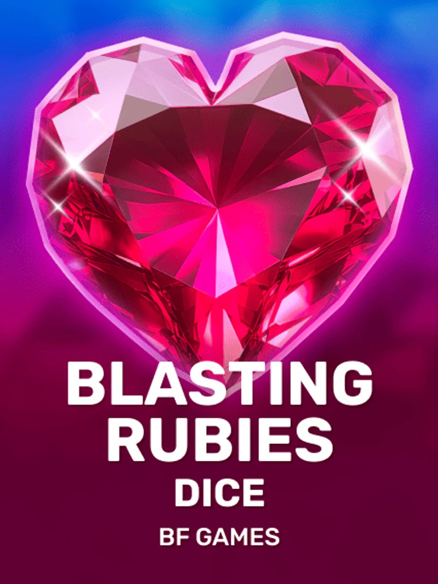 Blasting Rubies Dice slot game artwork