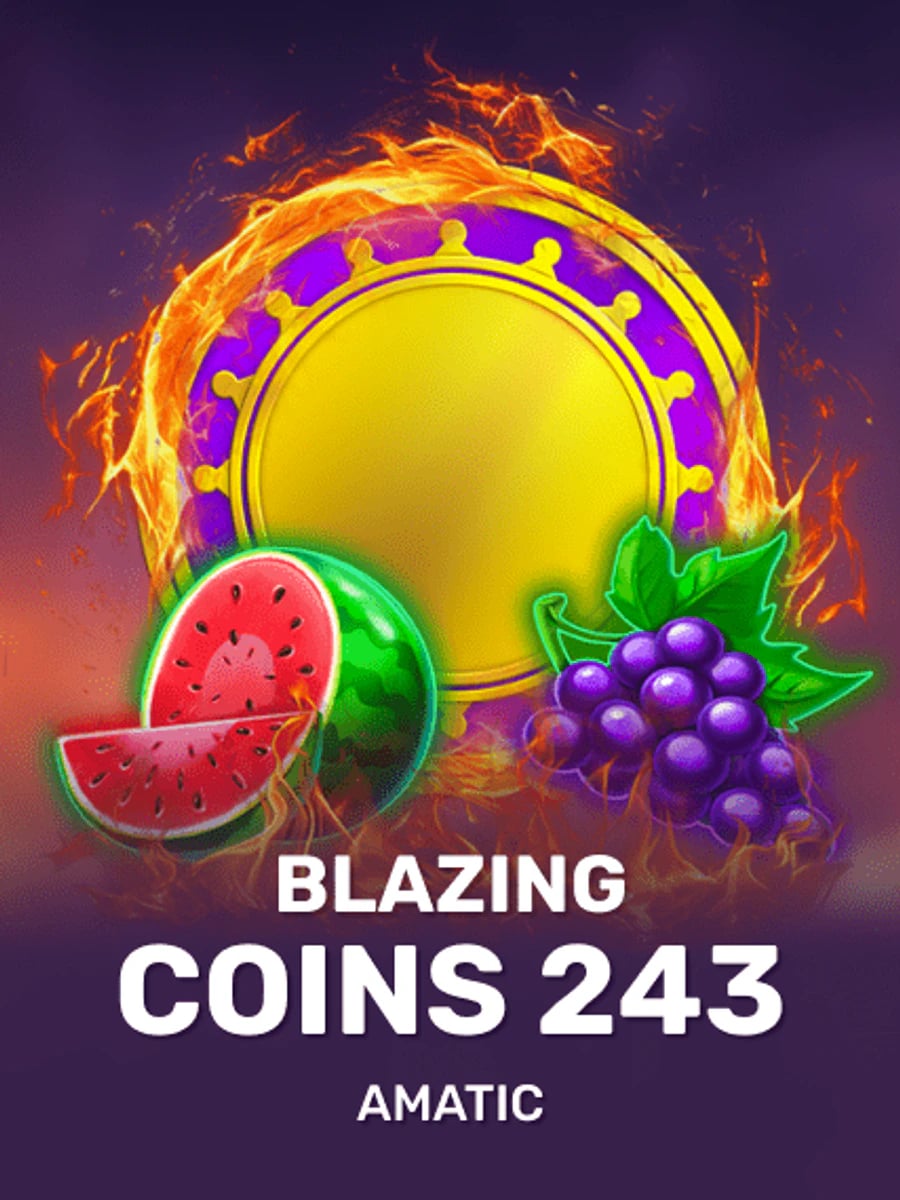 Blazing Coins 243 slot game artwork