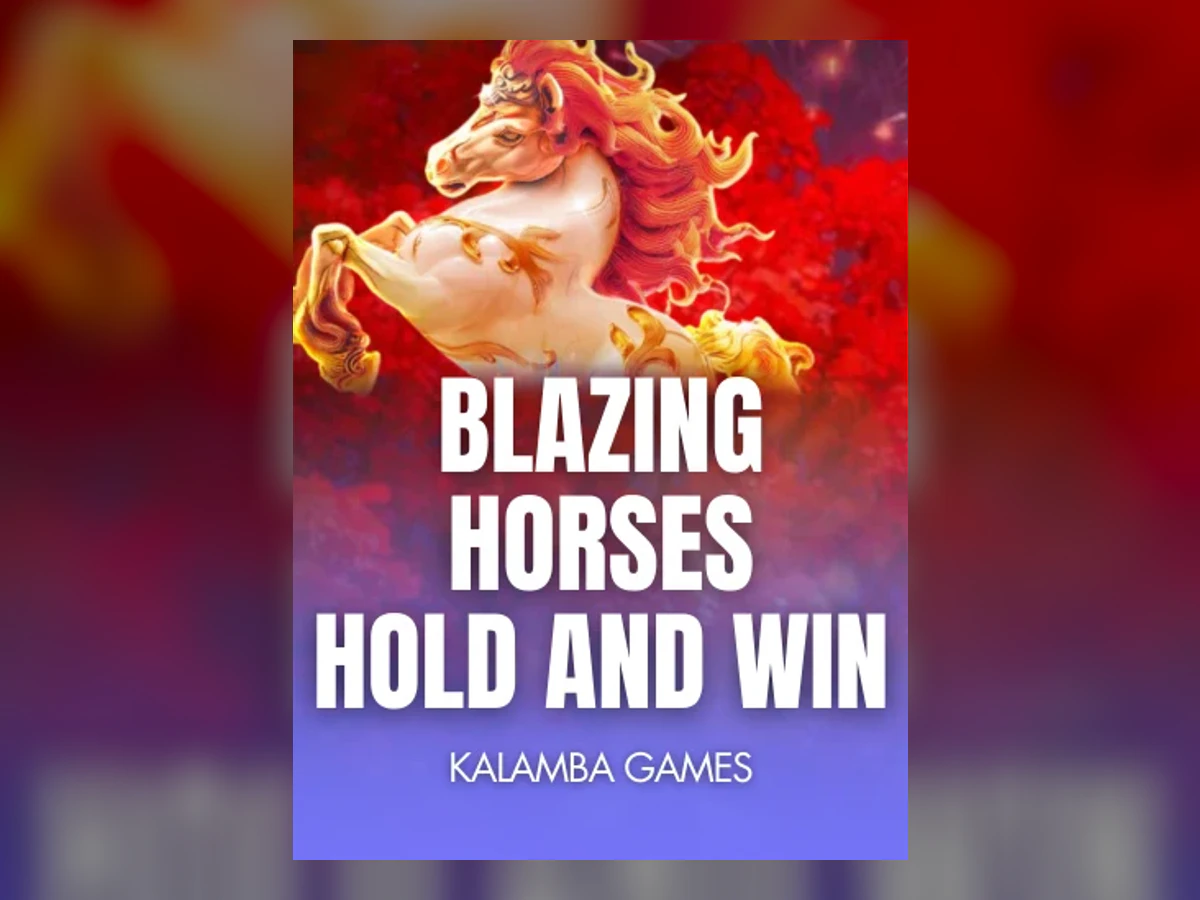 Blazing Horses Hold and Win slot game artwork