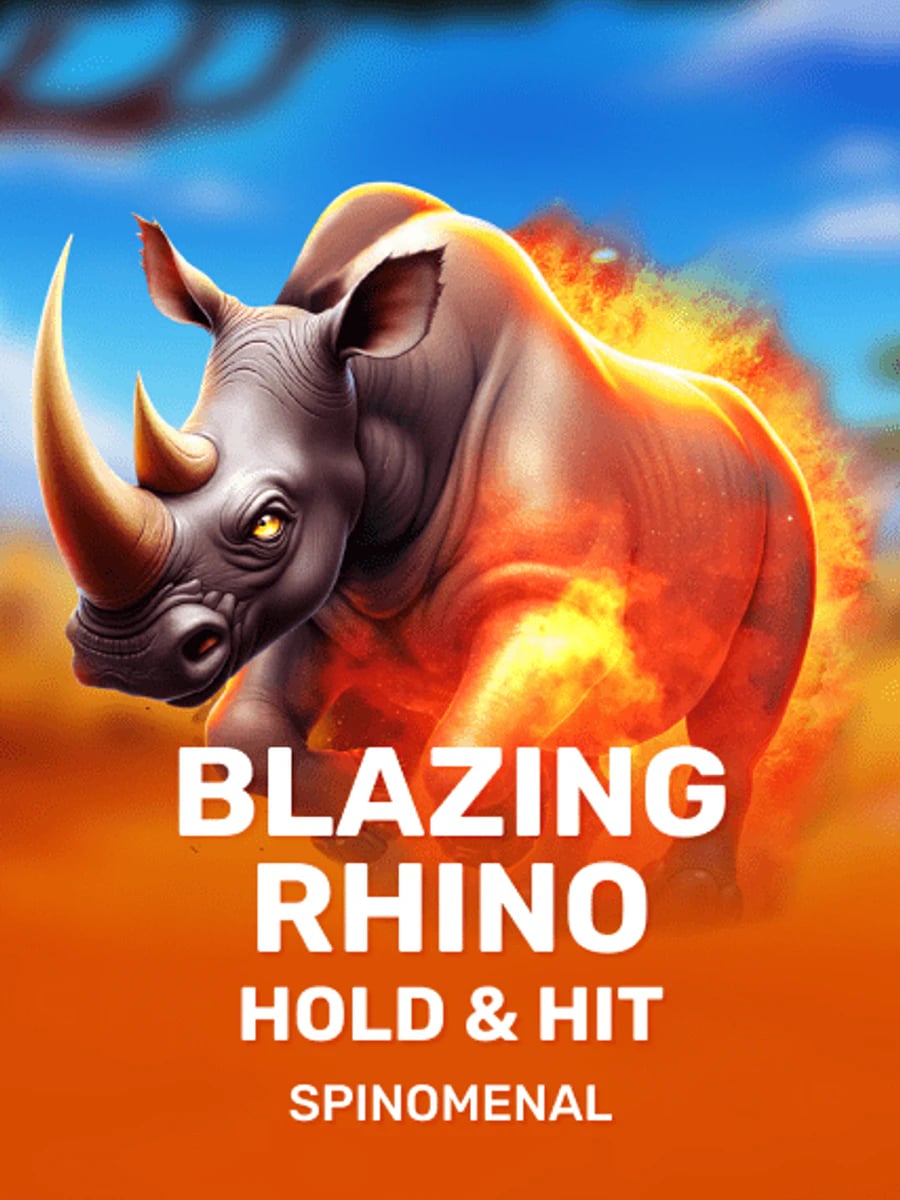 Blazing Rhino Hold & Hit slot game artwork