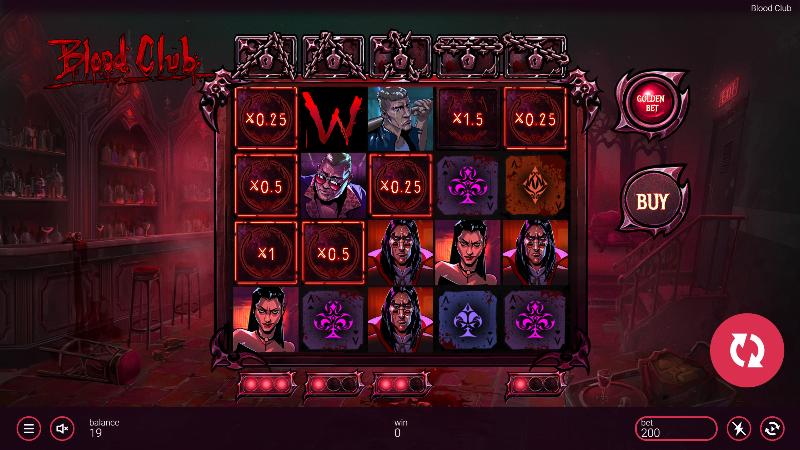 Blood Club slot game artwork
