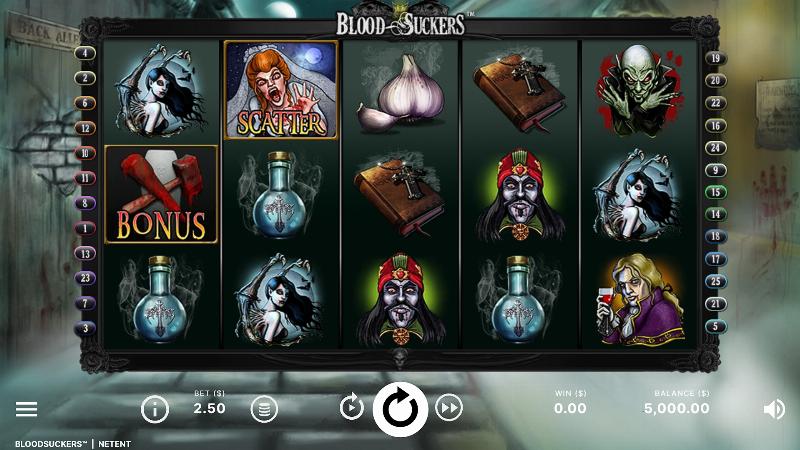 Bloodsuckers slot game artwork