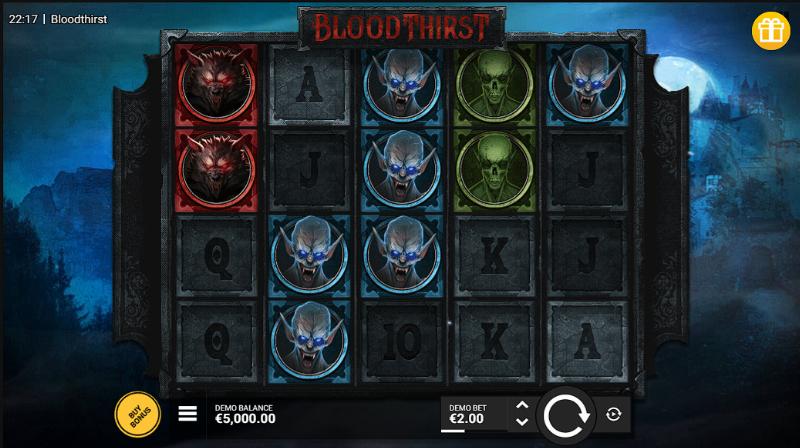 Bloodthirst slot game artwork