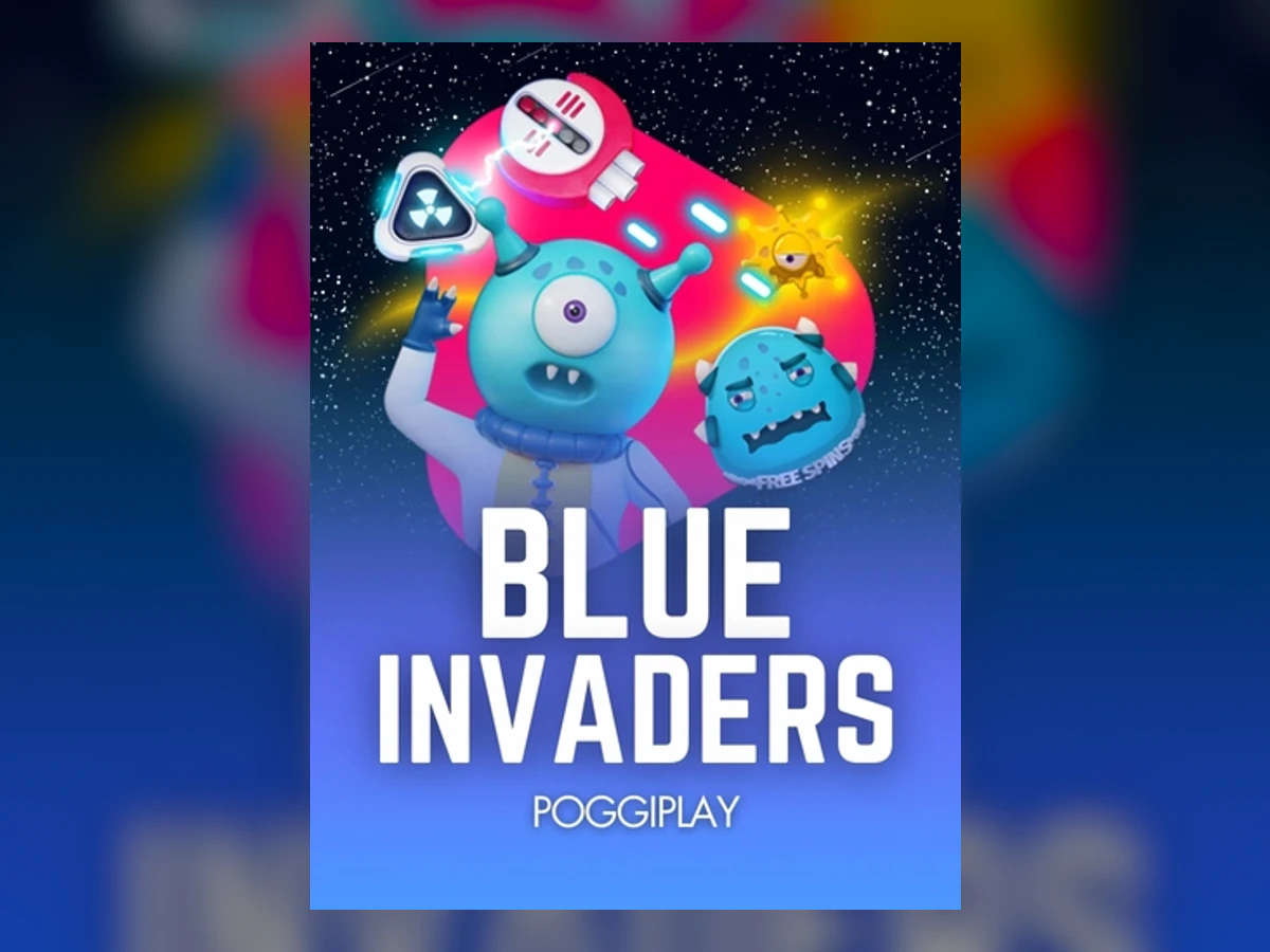 Blue Invaders slot game artwork