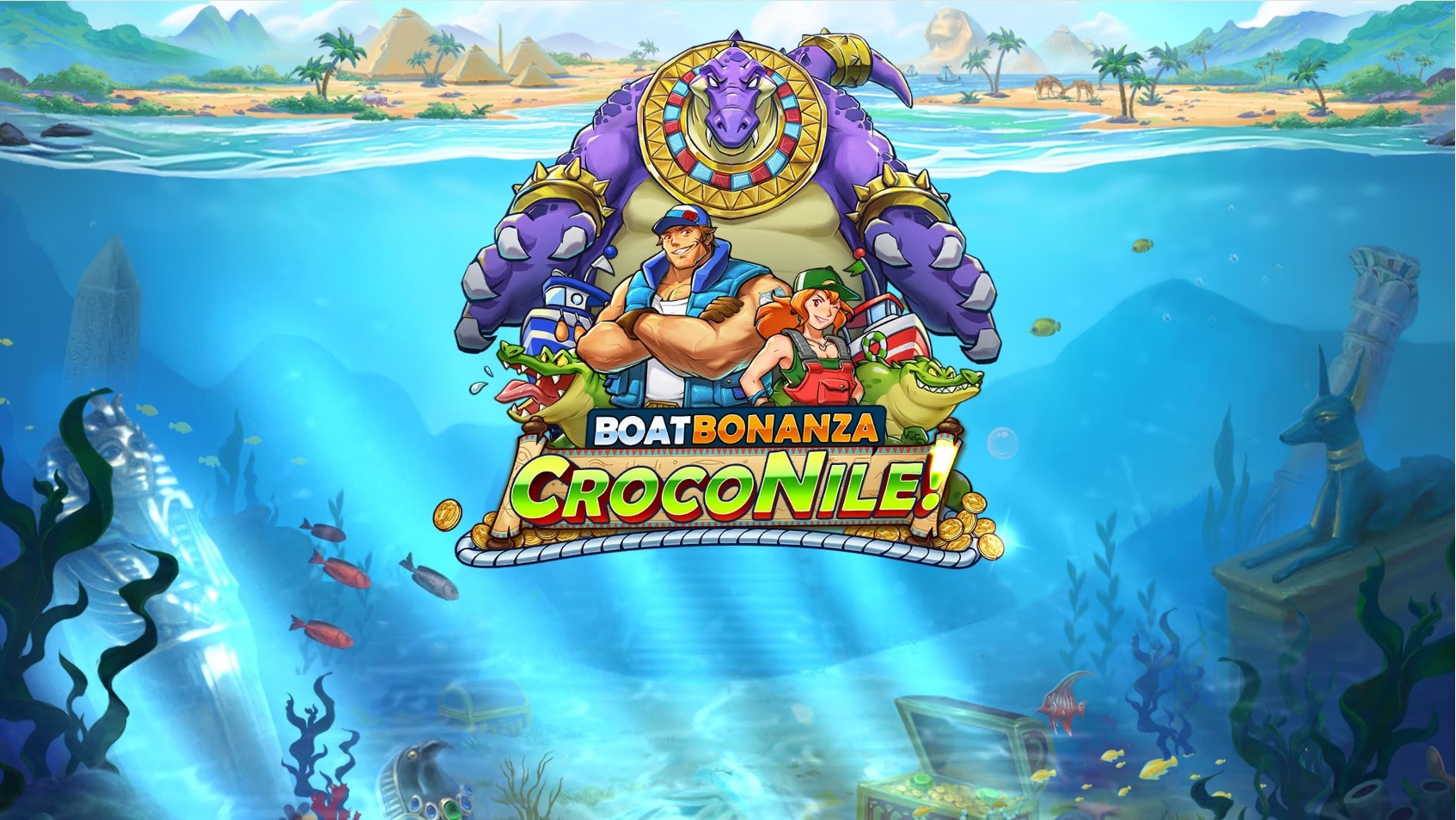 Boat Bonanza Croconile slot game artwork