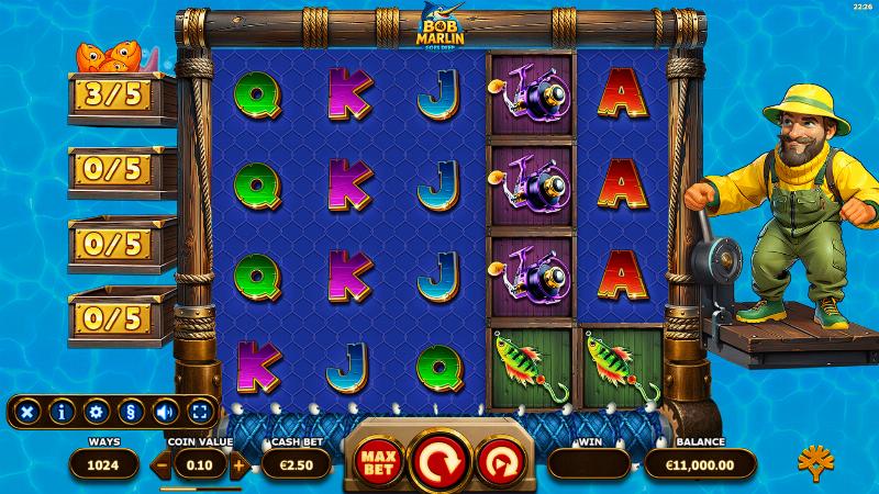 Bob Marlin Goes Deep slot game artwork