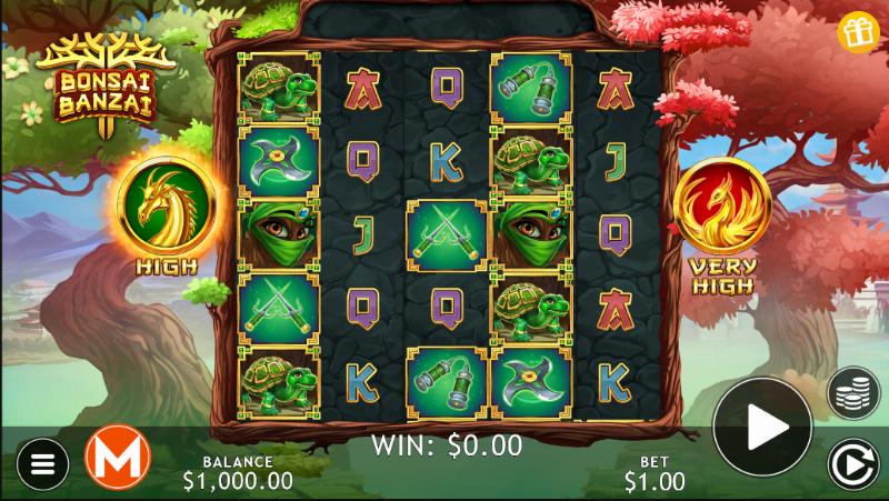 Bonsai Banzai slot game artwork