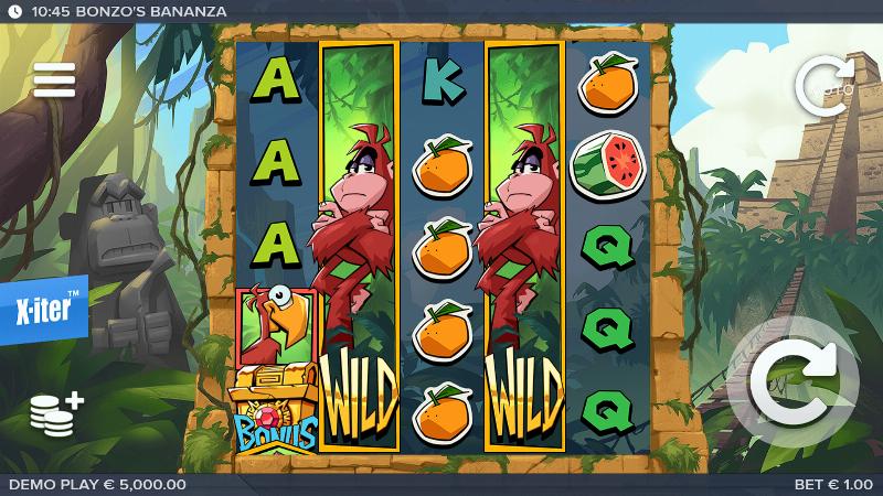 Bonzo’s Bananza slot game artwork
