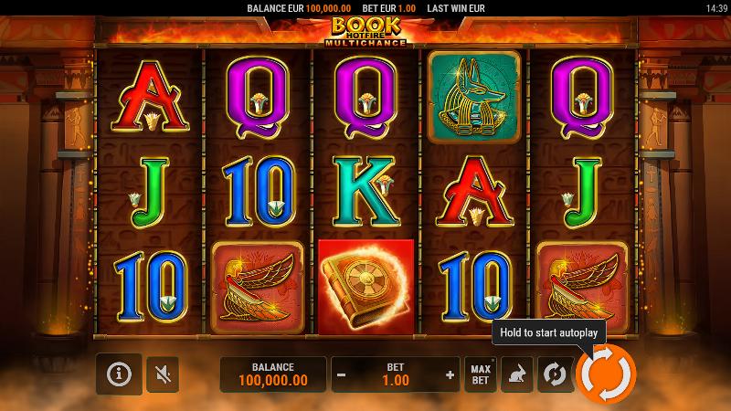 Book Hotfire Multichance slot game artwork