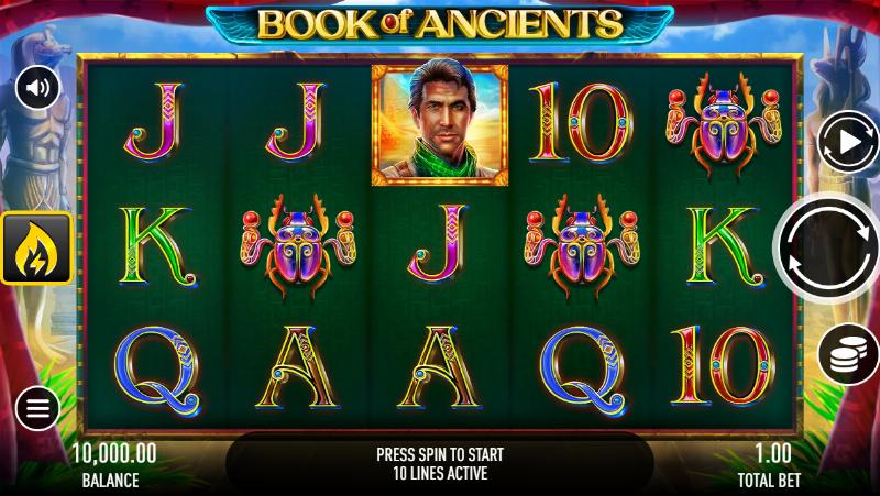 Book Of Ancients slot game artwork