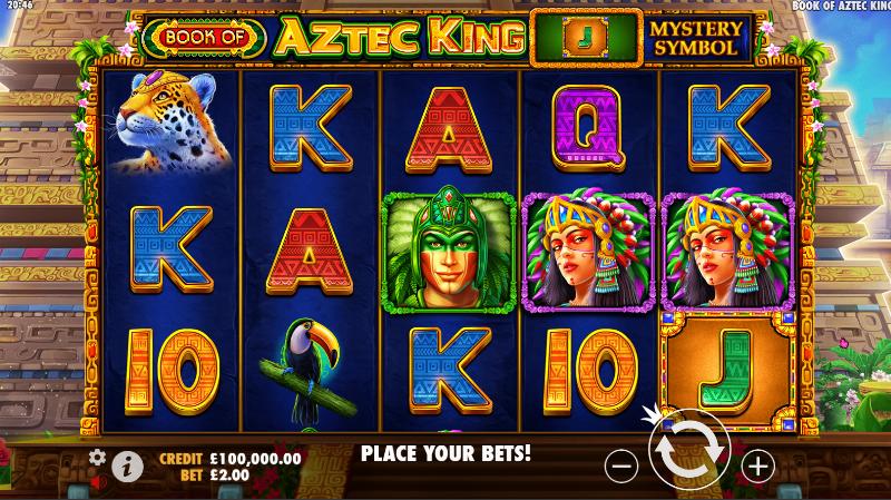 Book Of Aztec King slot game artwork