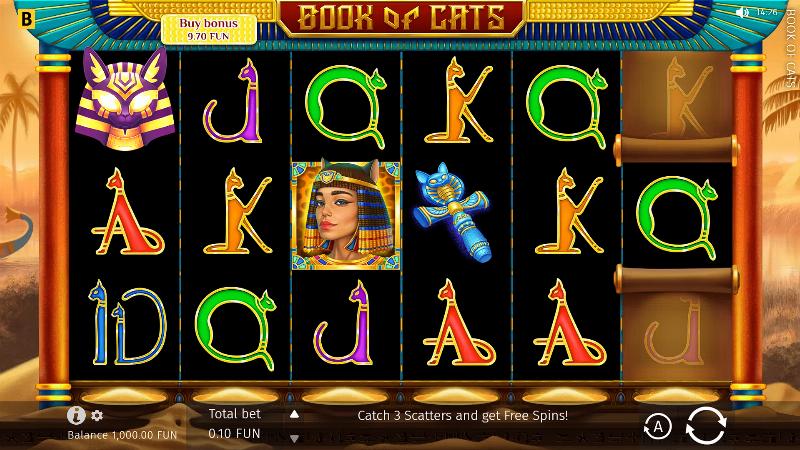 Book Of Cats slot game artwork