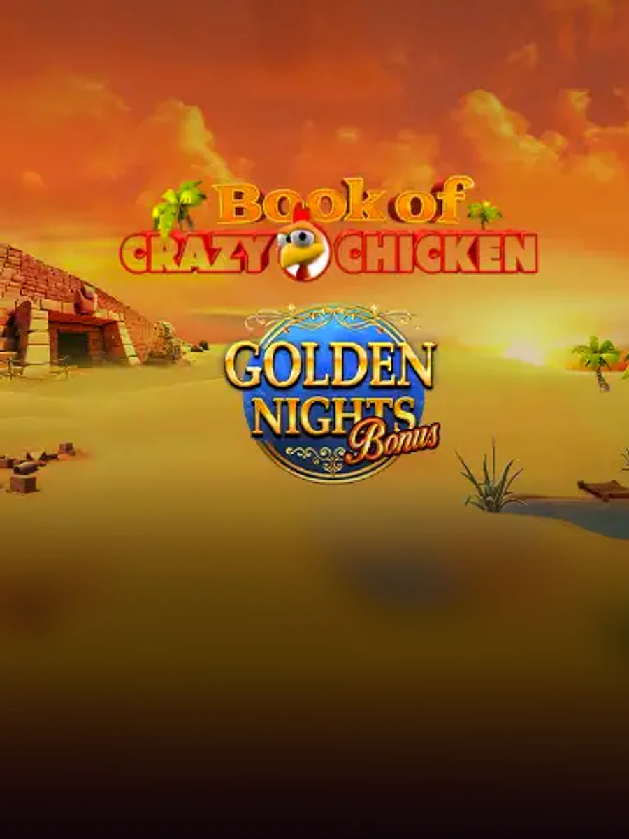 Book of Crazy Chicken Golden Nights Bonus slot game artwork