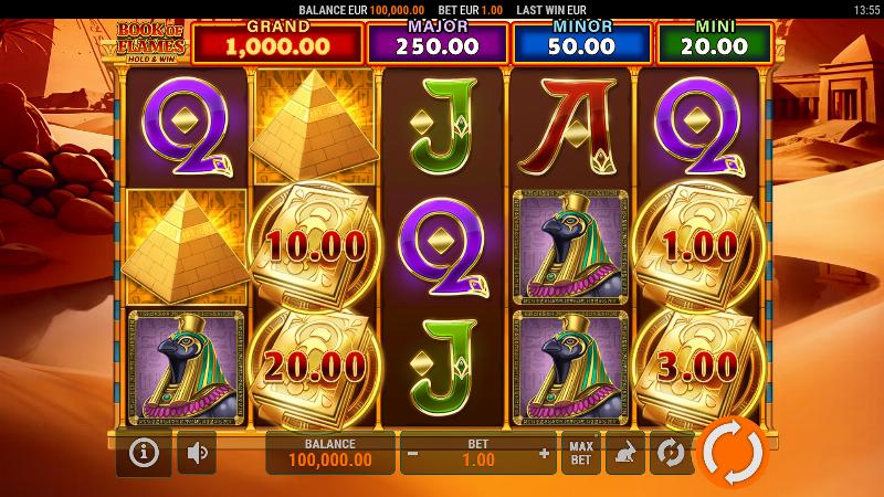 Book Of Flames: Hold And Win slot game artwork