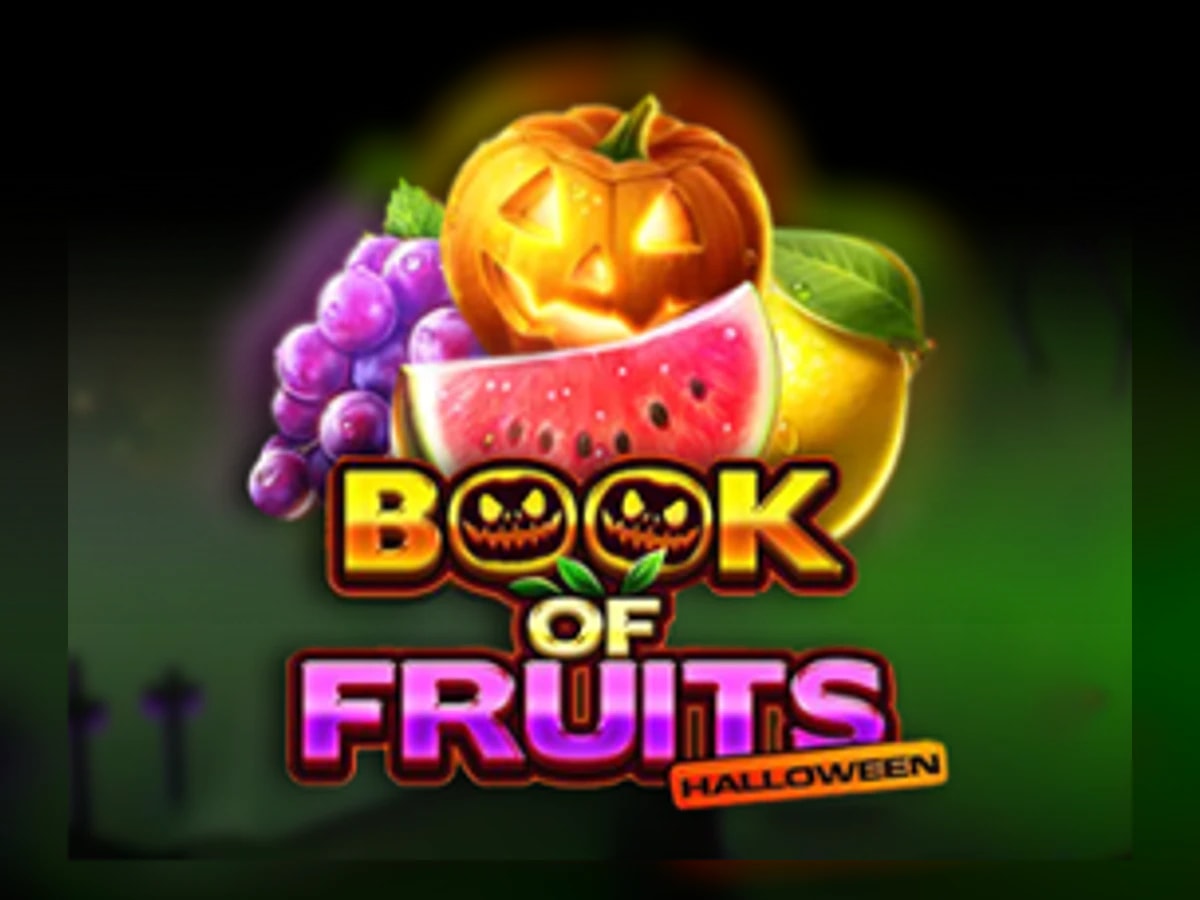 Book of Fruits Halloween slot game artwork