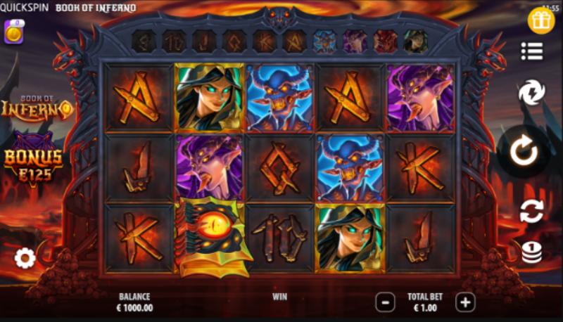 Book Of Inferno slot game artwork