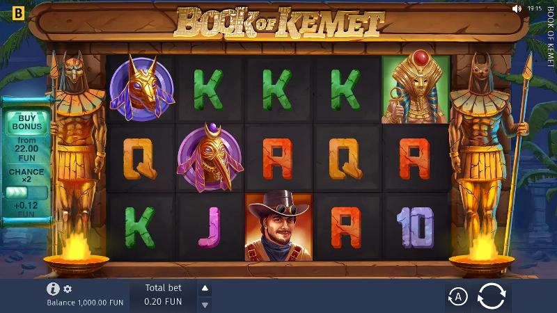 Book Of Kemet slot game artwork