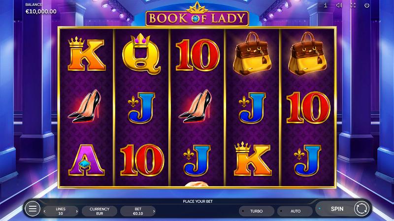 Book Of Lady slot game artwork