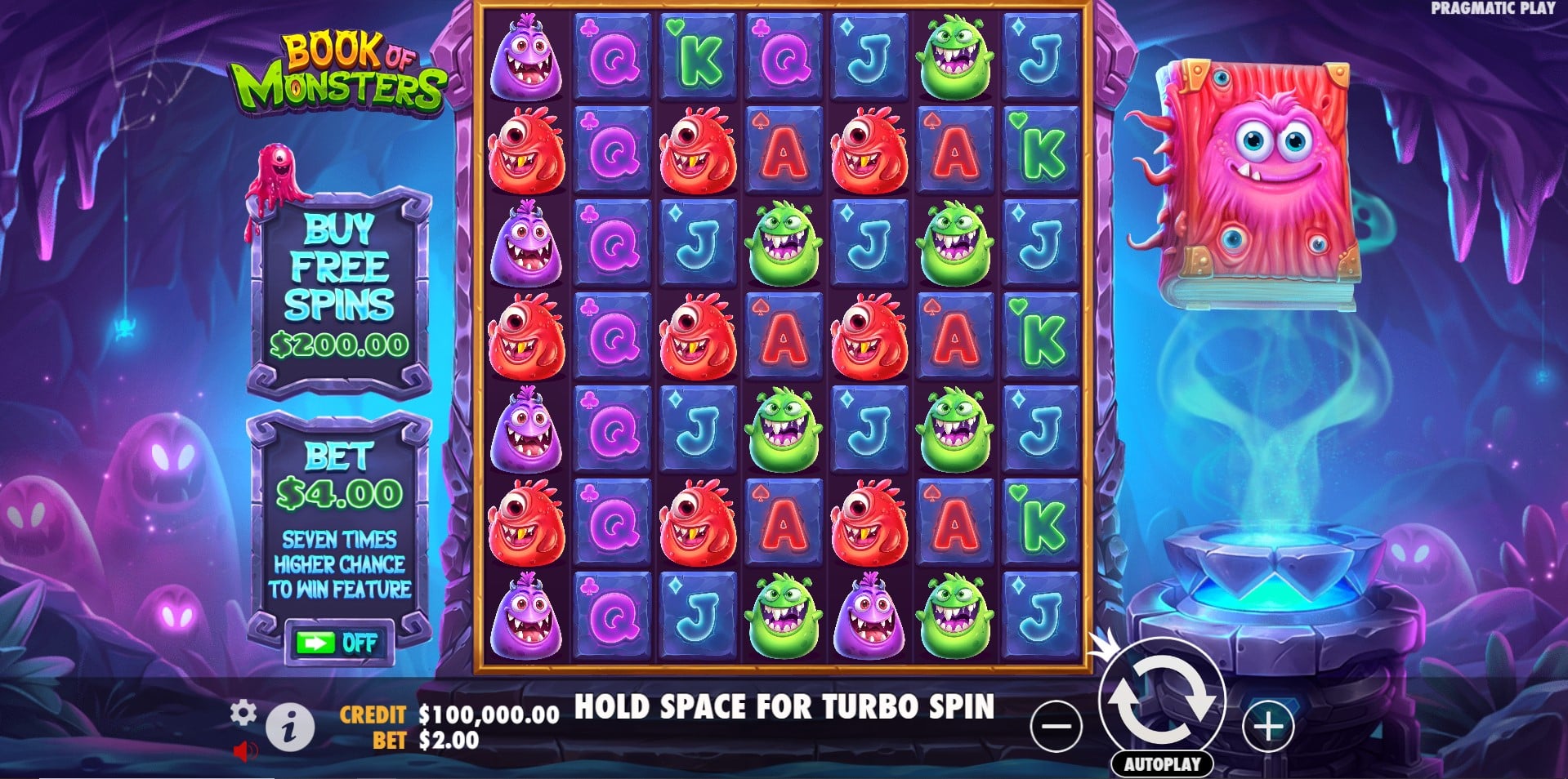 Book Of Monsters slot game artwork