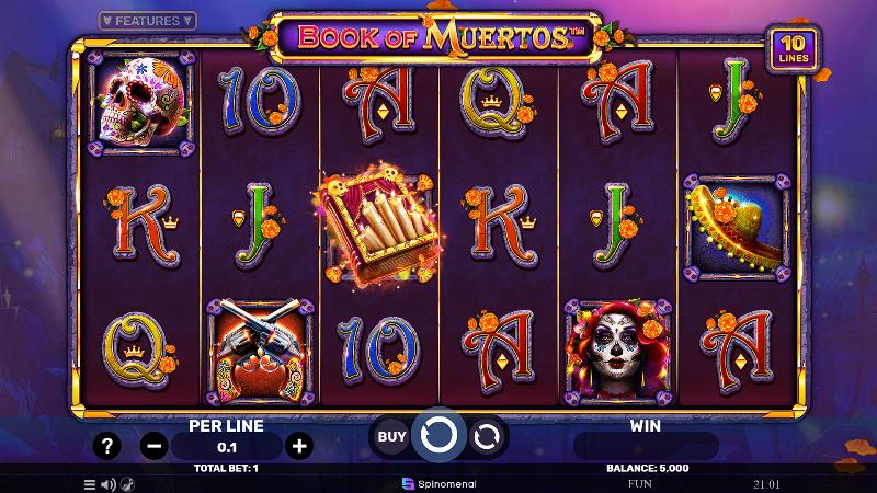 Book Of Muertos slot game artwork