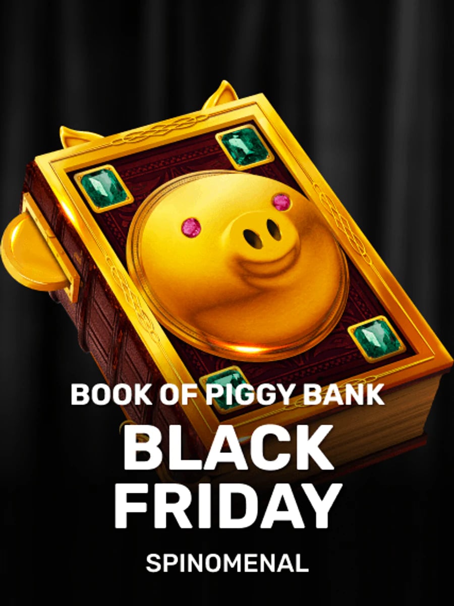 Book Of Piggy Bank - Black Friday slot game artwork