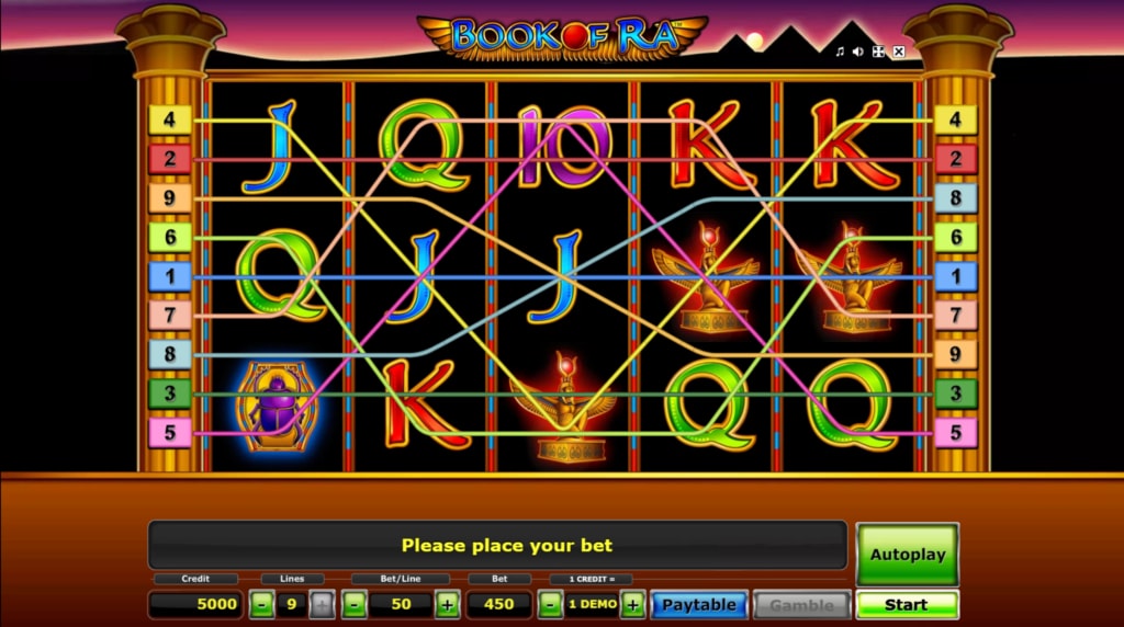 Book Of Ra slot game artwork
