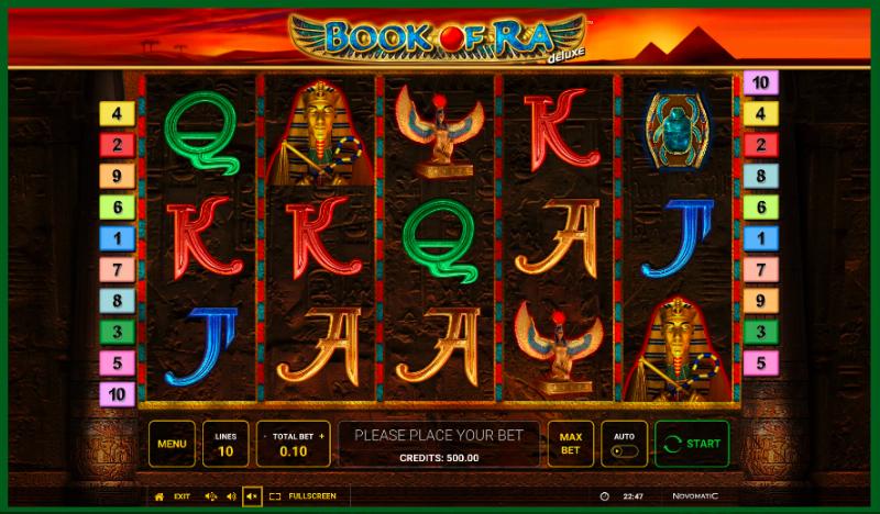 Book Of Ra Deluxe slot game artwork