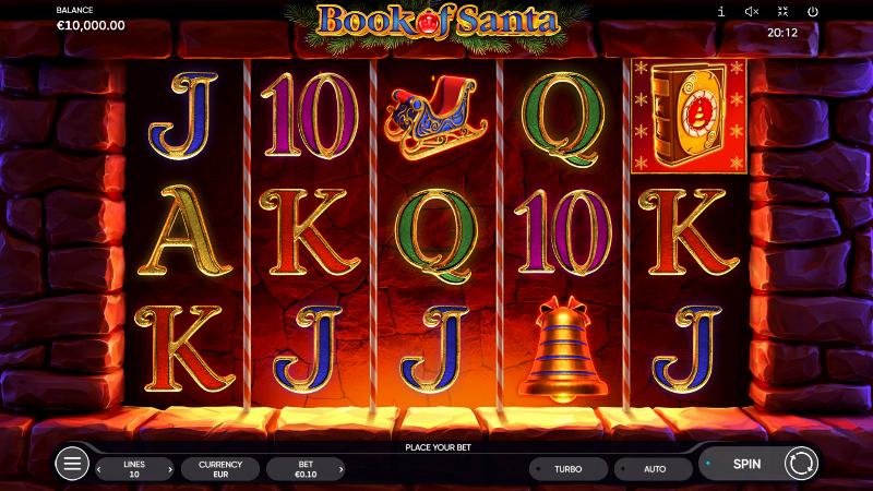 Book Of Santa slot game artwork