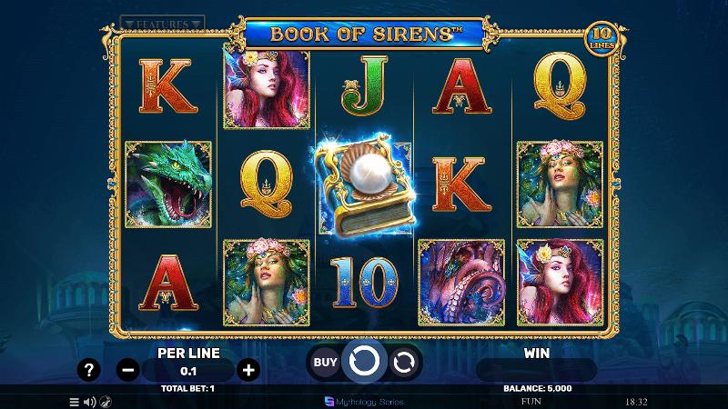 Book Of Sirens slot game artwork