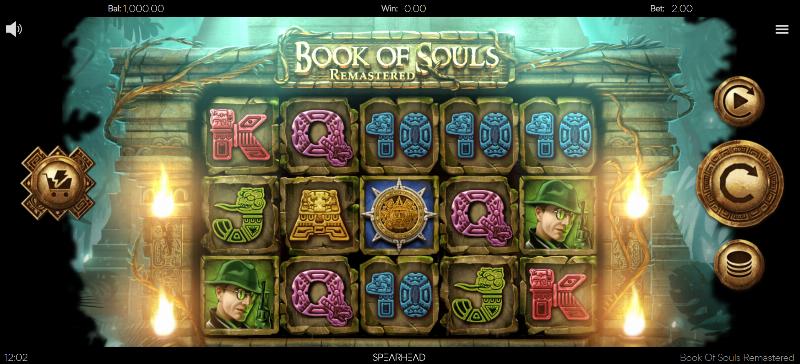 Book Of Souls Remastered slot game artwork