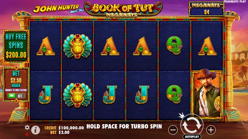 Book Of Tut Megaways slot game artwork