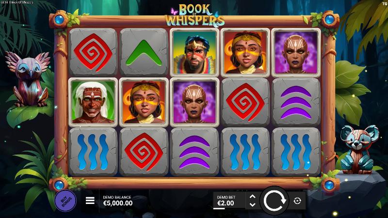 Book Of Whispers slot game artwork
