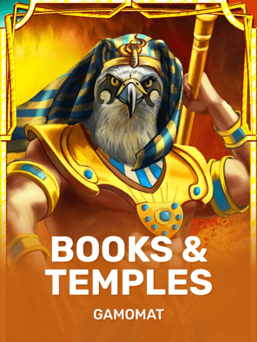 Books & Temples slot game artwork