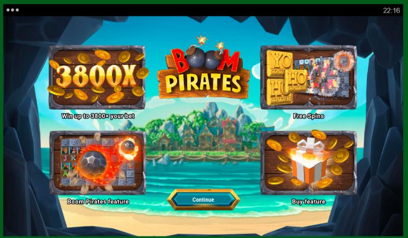 Boom Pirates slot game artwork
