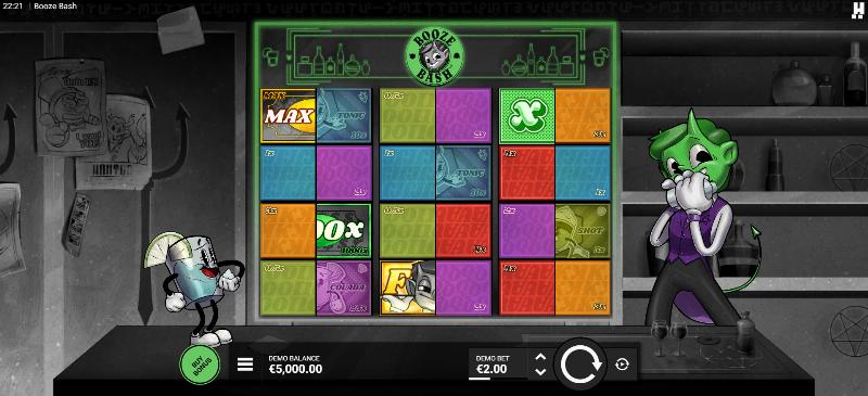 Booze Bash slot game artwork