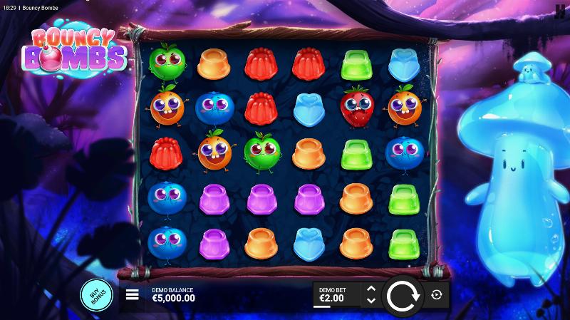 Bouncy Bombs slot game artwork