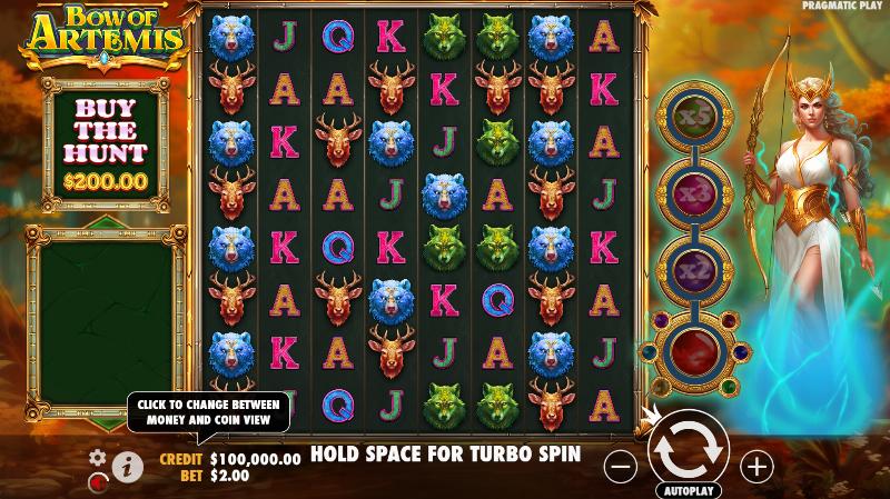 Bow Of Artemis slot game artwork
