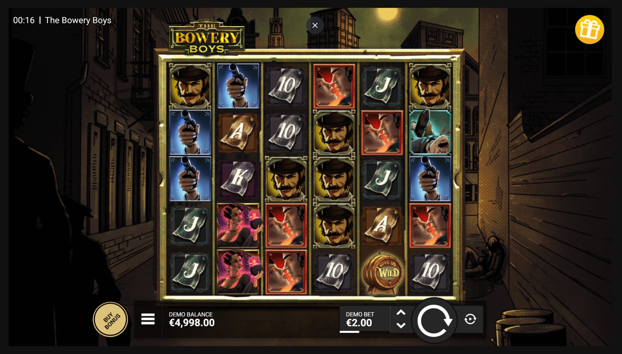 Bowery Boys slot game artwork