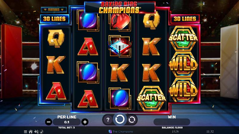 Boxing Ring Champions slot game artwork